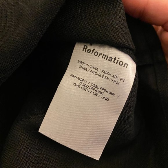 NWT Reformation Sawyer Linen Mini Dress - Picture 7 of 7